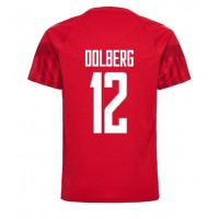 Echipament fotbal Danemarca Kasper Dolberg #12 Tricou Acasa Mondial 2022 maneca scurta